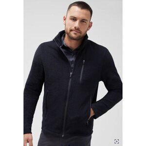 Mack Weldon Latitude Mens Sz M Total Eclipse Blue Full Zip Fleece Jacket